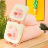 Kreativer Toast Schwein Plüschpuppe Heilendes Rosa Schwein Langes Kissen Kissen Mädchen Urlaubsgeschenk Event