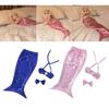 Girl Cat Scale Costume Apparel Beach Dress Beach Colorful Mermaid for Puppy Dog and Cats Mermaid Dress
