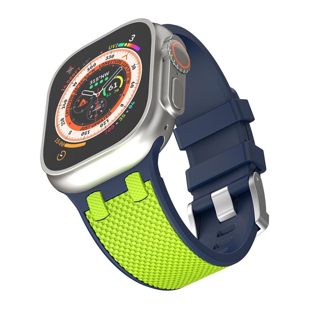 Carbon Fiber Strap for Apple Watch Ultra 3 49mm Silicone Band 46mm 45mm 44mm Men Sport Bracelet For iWatch 11 10 9 8 7 6 4 5 Se