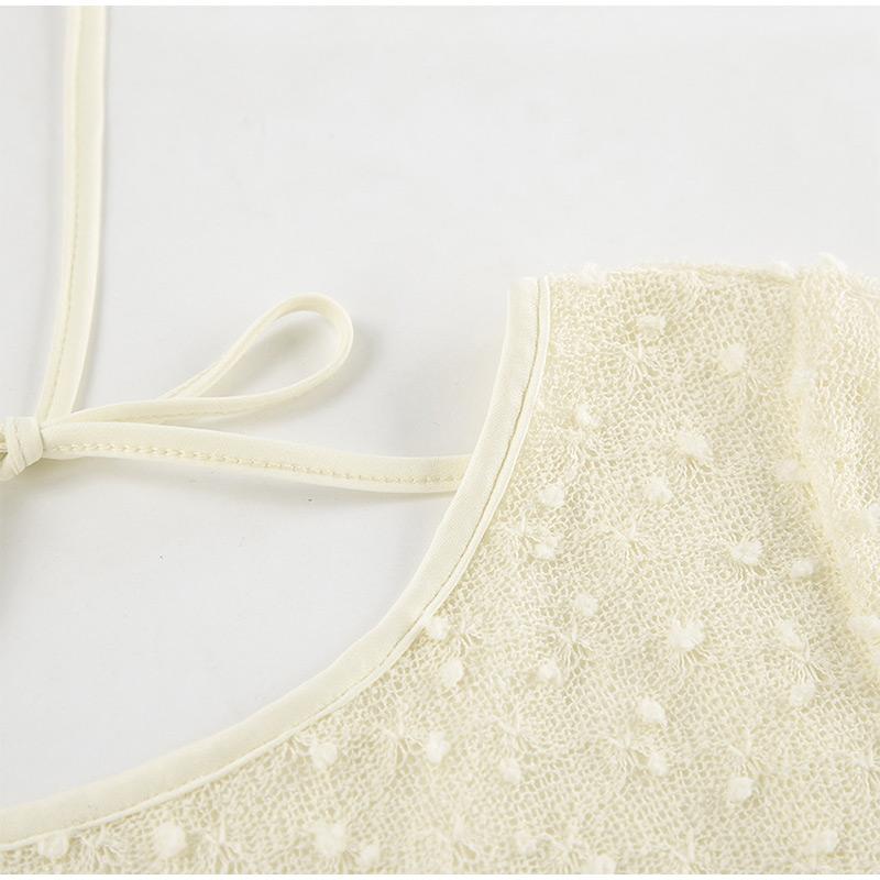 Elegant Backless Slim Dress Women Lace Up Round Neck Long Sleeved Dresses Summer High Waist Fashion Pullover Mini Short Dress