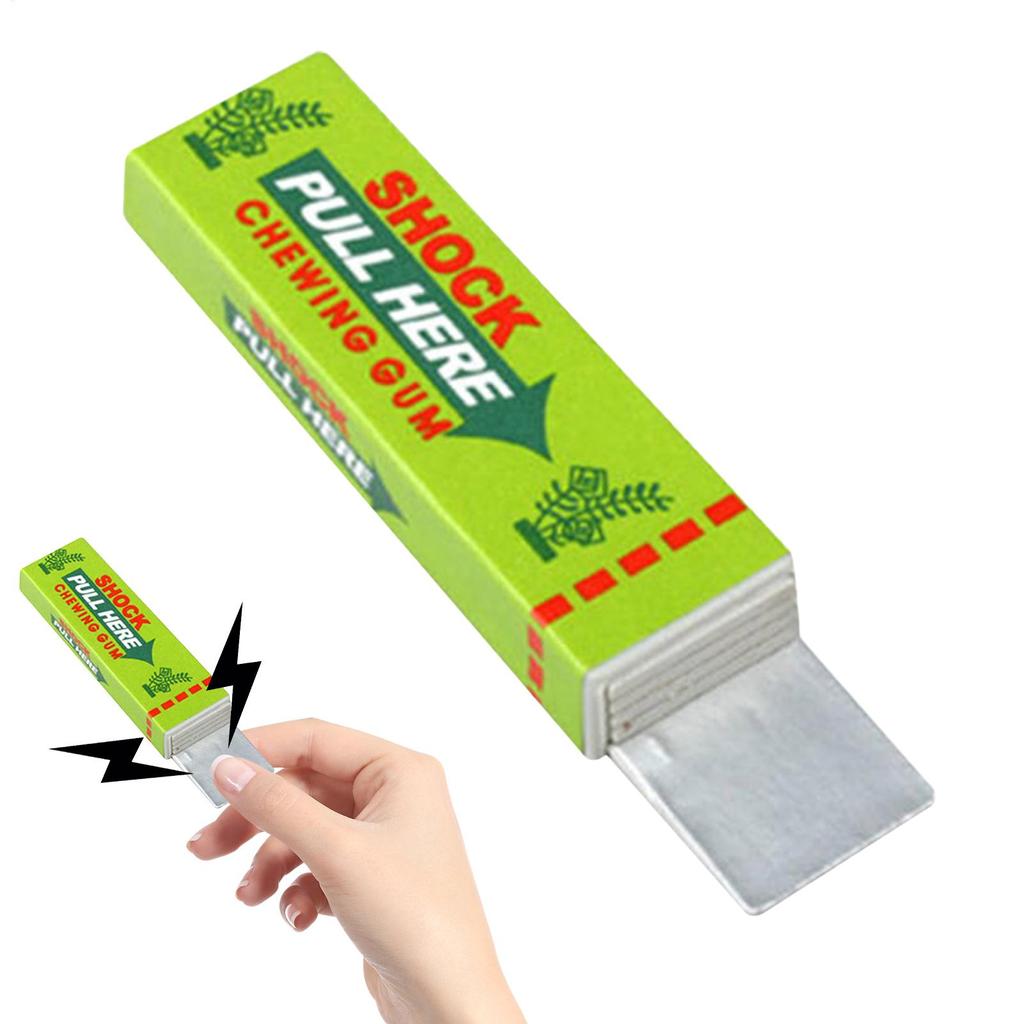 Electric Shock Chewing Gum and Magic Prank Toy for Street Jokes Easy Comedy Holiday Party Supplies Suitable for halloween Day