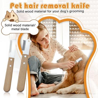 Hair Extractor Pet Comb, Terrier Dog Hair Shaver Grooming Tools Pet Supplies
