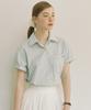 OURHOPE And Stripe Shirt - Sky Blue