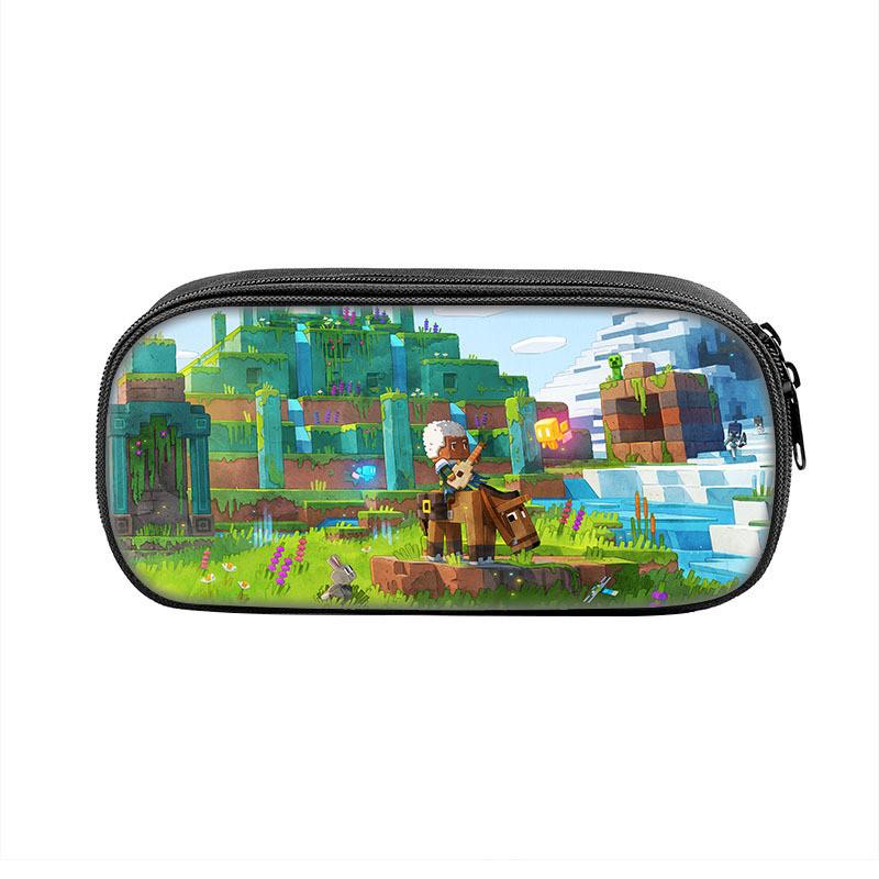 Minecraft Legends School Supplies Storage Bag With Durable Polyester For Kids
