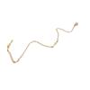European Style 18K Gold Plated Stainless Steel Women's Cross Bracelet - Small & Cute Hand Jewelry.