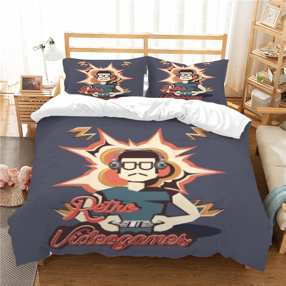 Strona główna pościel 3D Gamepad drukuj zestaw pościeli z mikrofibry pocieszyciel poszwa na kołdrę pościel poszwy na kołdry jeden rozmiar