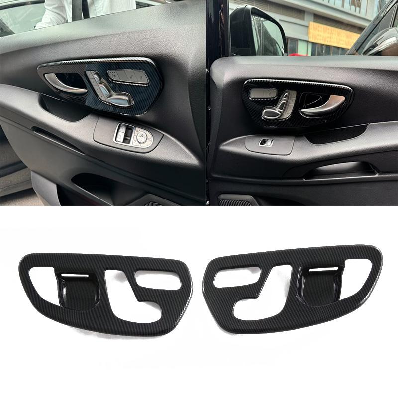 LHD For Mercedes Benz Vito /V class 2024 2025 Interior Steering Wheel door handle Window Switch Water Cup Holder Decorate cover