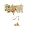 Harbin Attractions Metal Bookmark: Ice & Snow World, Central Street - Classical Chinese Style Souvenir Gift