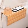Lazy Sofa Armrest Tray Natural Non-Slip Bamboo Sofa Side Storage Tray Foldable Solid Wooden Snacks And Treats Dinner Tray