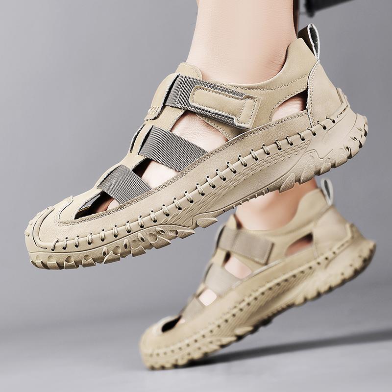 New Men Summer Sandals Fashion Soft Bottom Casual Shoes Flats Hiking Shoes Walking Beach Sandals Men‘s Sandals Wading Outudoor