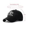 Car Logo Emblems Baseball Cap Outdoor Sports Sun Hat For Toyota Hilux Aygo Yaris Ractis Corolla Camry CHR Auris Tacoma Keychain