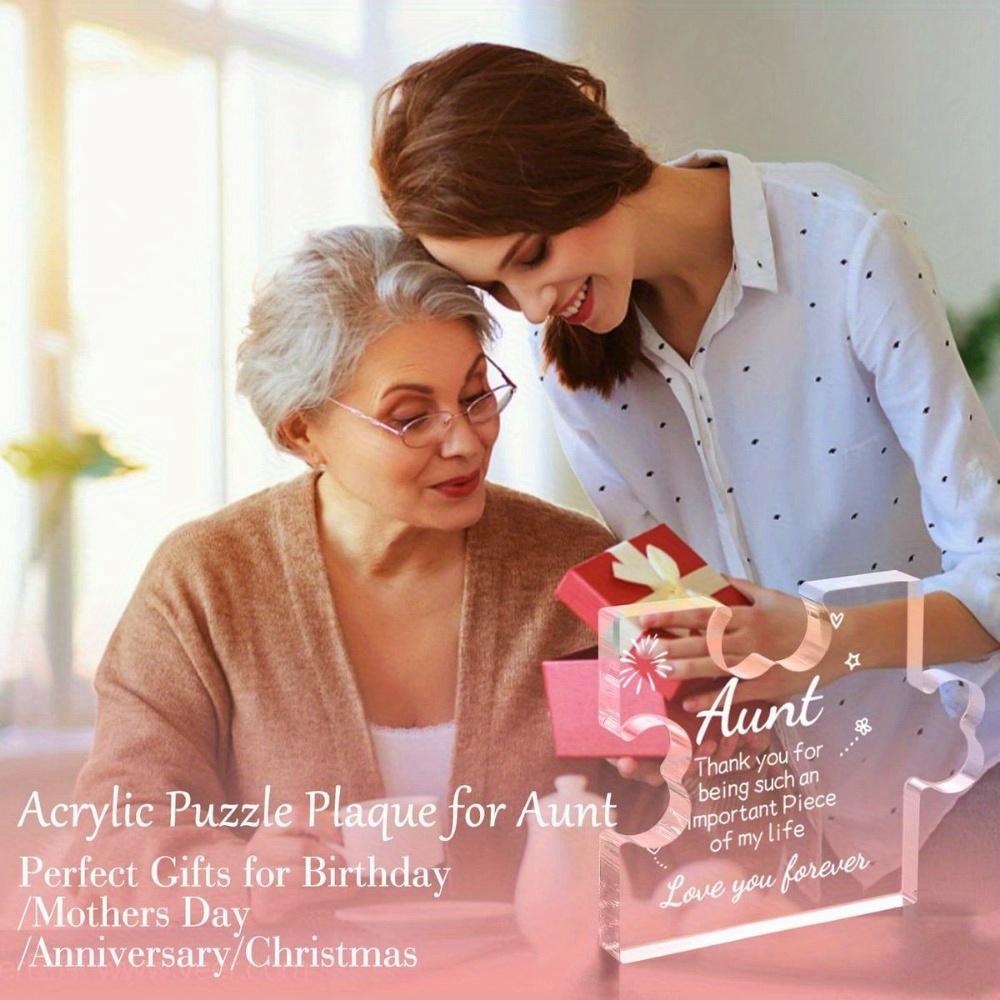 Best Aunt Ever Puzzle - Heartfelt Acrylic Gift from Niece