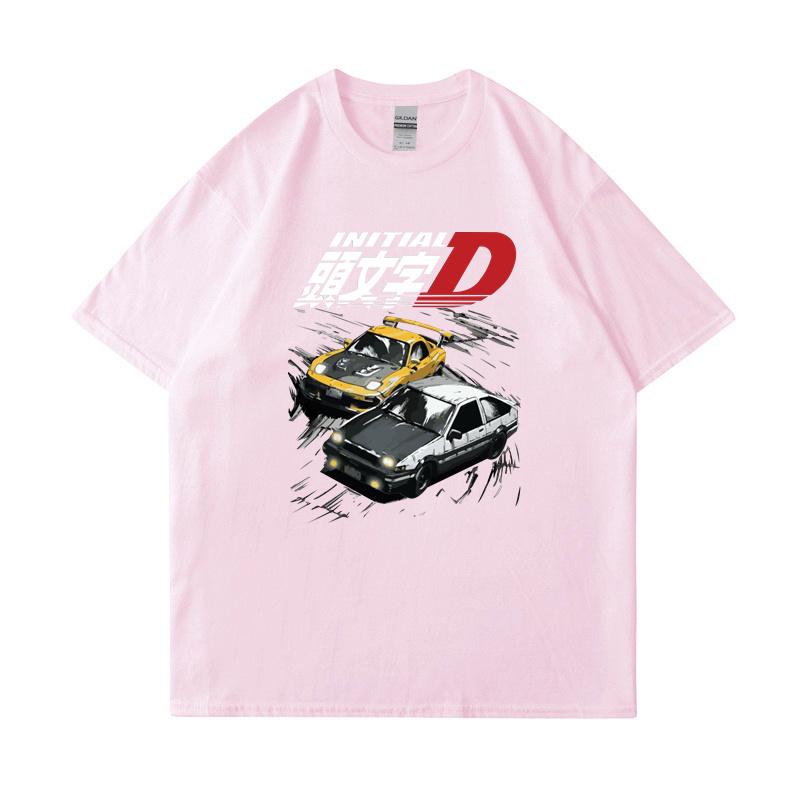 Initial D T Shirt Japanese Anime Graphic Funny Harajuku Manga T Shirt Fashion Casual Short Sleeve Plus Size T Shirt Men