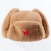 Men's and Women's Imitation Rabbit Hair Outdoor Hat, Ear Protection, Russian Full Hair Thermal Hat, Cold-proof Northeast Hat