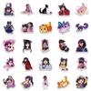 10/50 Peças Adesivos Fofos Kawaii da Aphmau Adesivos de Graffiti de Pelúcia da Aphmau para Mala DIY Laptop Skate Bicicleta Adesivos