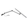 20W LED Clamp Desk Lamp Metal Swing Arm Desk Light Eye Caring Dimmable Task Lamp for Reading
