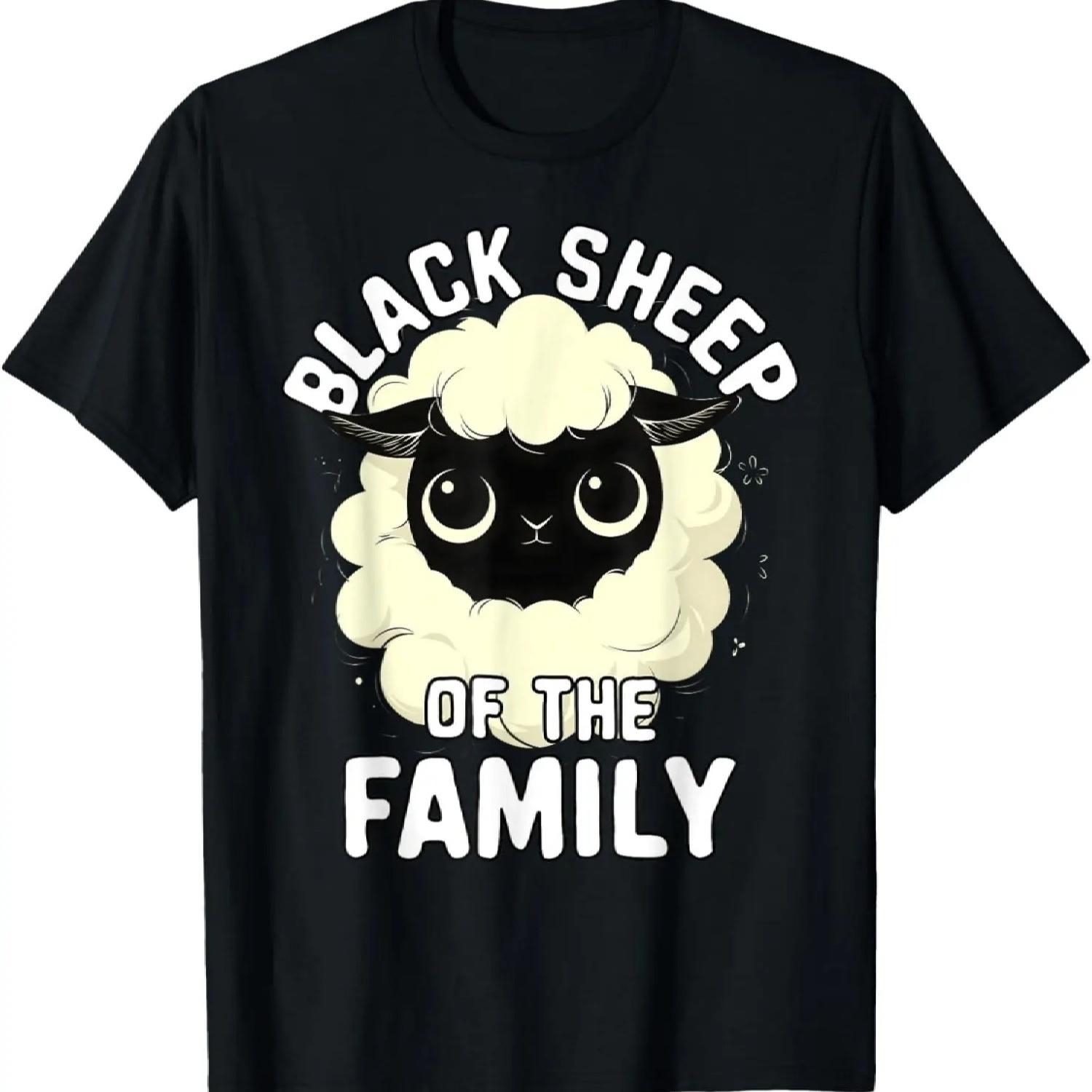 Black Sheep The Family Funny Saying T-Shirt S