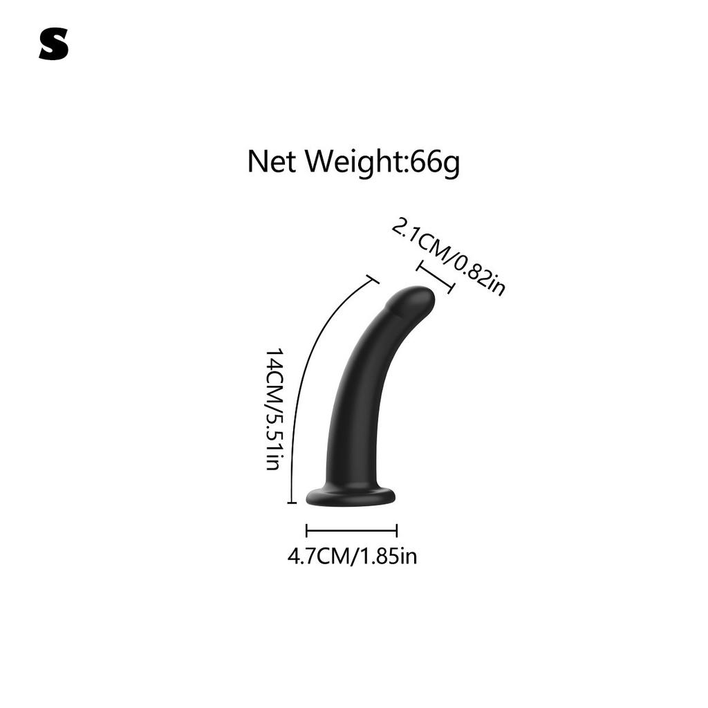 Adjustable Silicone Strap On Harness with Slim Dildo Set, Beginner Pegging Dildo Panties for Women Men Couples, Soft Purple Stra