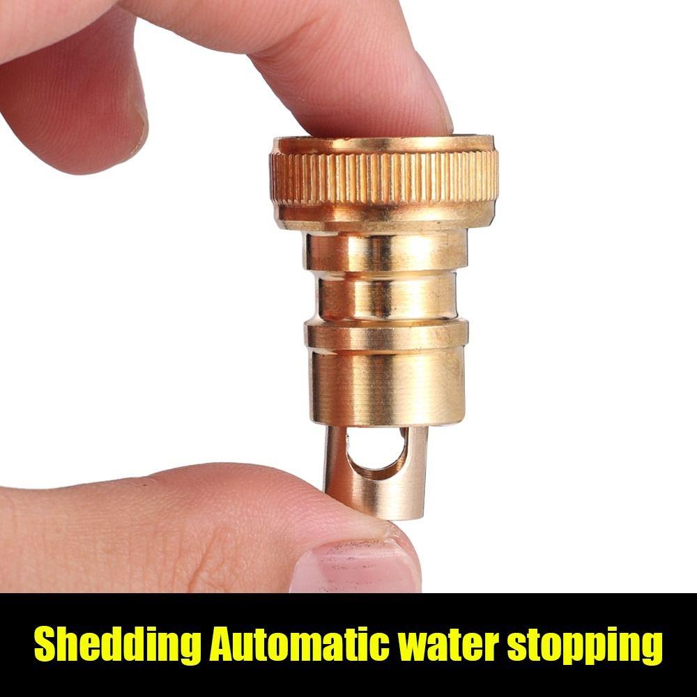 1Pcs Water Tube Connector Water Stop Valve Anti Falling Copper Inner Core Faucet Nozzle 1/2 Inch Stopcock Stop Joint