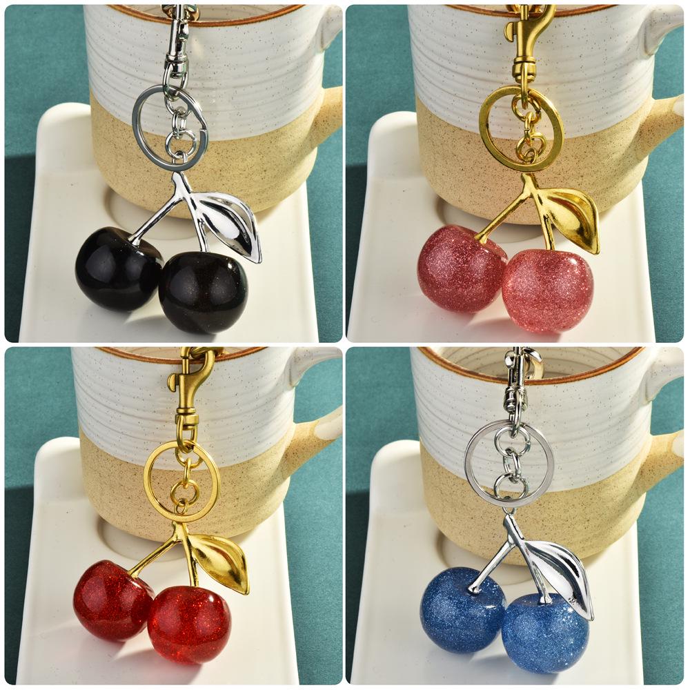 Cherry Keychain Pendant for Women's Bags – Exquisite Car Accessory