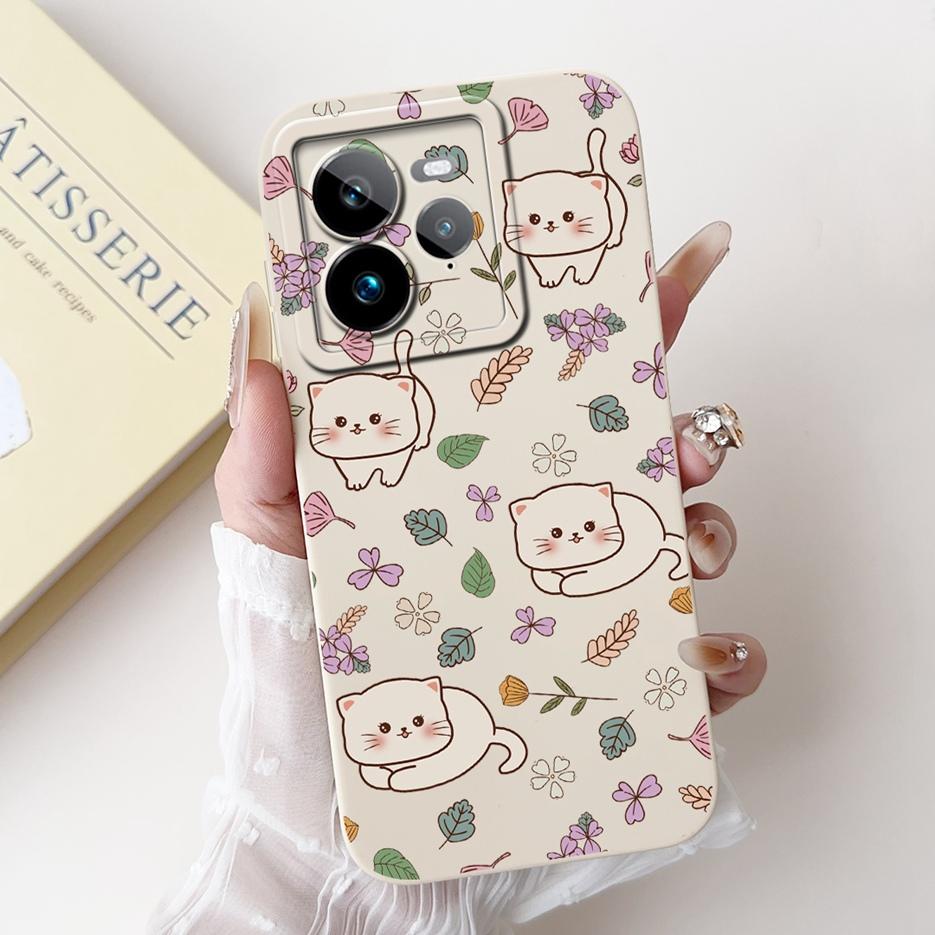 For Realme GT7 Pro 5G Case RMX5010 Cute Fashion Cartoon Cover Soft TPU Phone Case For Realme GT 7 GT7 T GT7T 5G Back Cover Coque