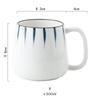 500ml Ceramiczny Kubek z Łyżeczką Japoński Ręcznie Malowany Styl Kubki Śniadaniowe Biuro Dom Filiżanka do Herbaty Kubek na Wodę Naczynia do Picia Prezenty