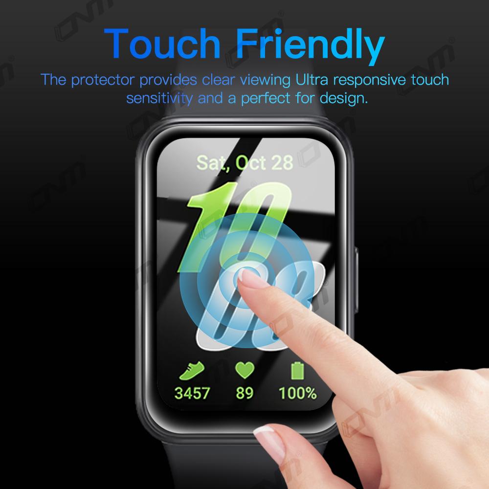 3PCS 5D Protective Film for Samsung Galaxy Fit 3 Screen Protector Anti-scratch for Galaxy Fit3 Smartwatch Protector (Not Glass)