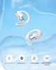 Shokz OpenFit Air Open Ear Headphones, Completely Earphones, Bluetooth5.2, IP54 Water Resistance, Fast Charging, Hands-free Calling, In 2024, White