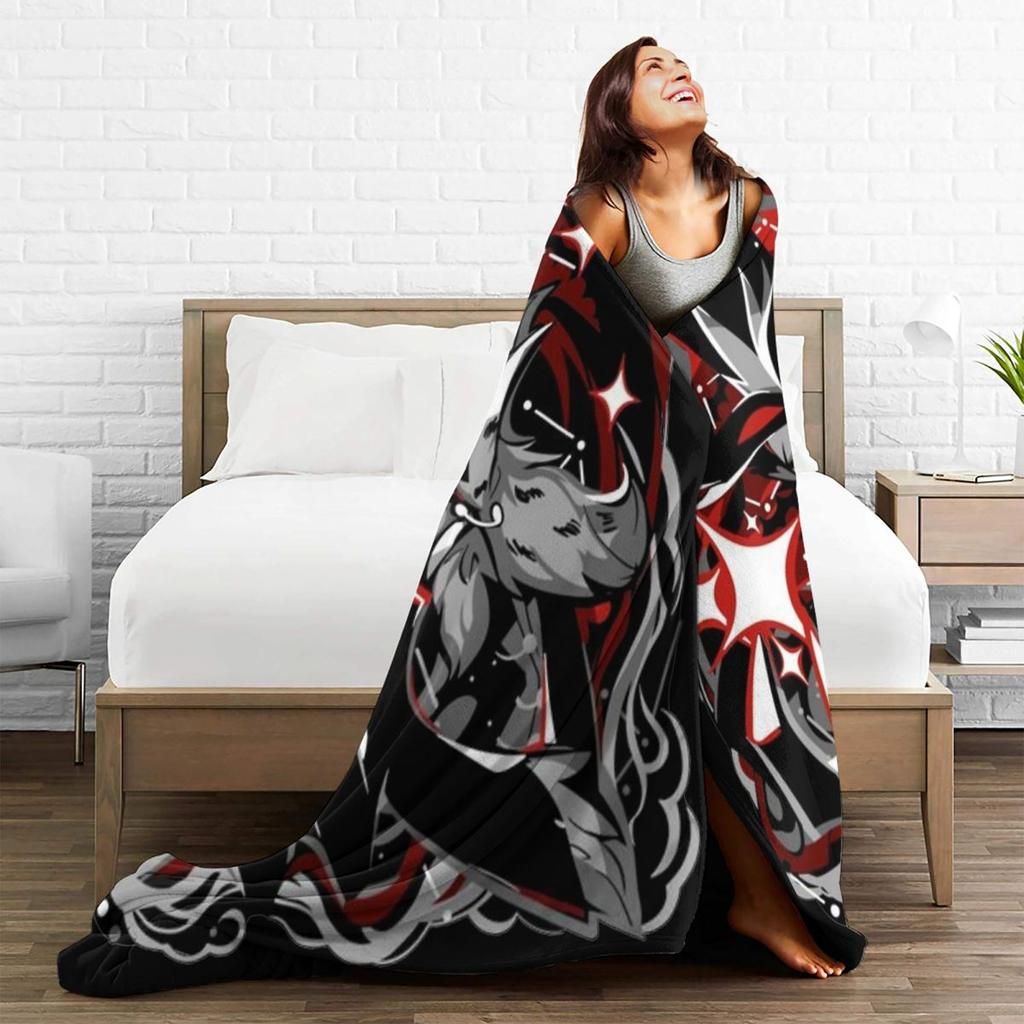 Hazbin Stolas Demon Helluva Boss Blankets Hotels Plush Novelty Soft Throw Blankets for Home Restaurant Spring/Autumn Bedroom