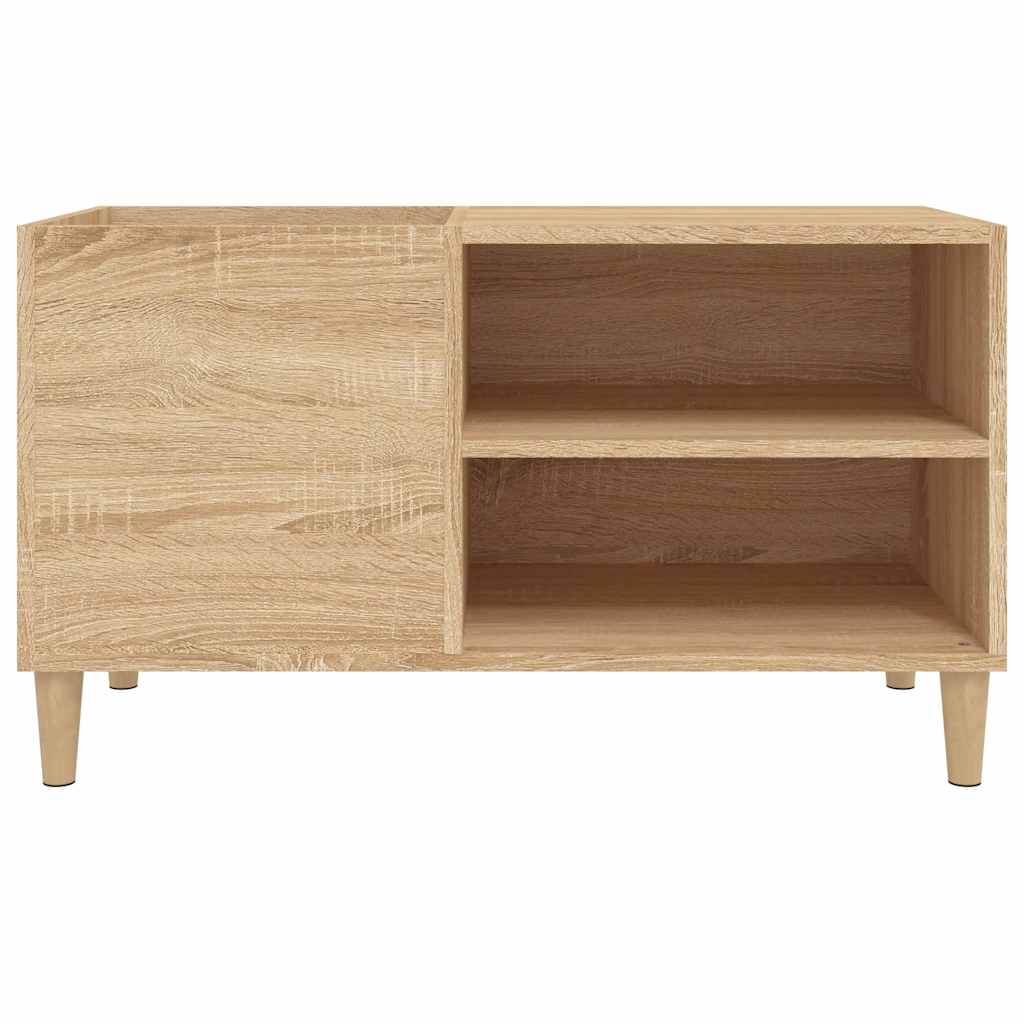Record Cabinet in Sonoma Oak Finish 33.3 x 15 x 18.9 in (84.5 x 38 x 48 cm) Engineered Wood