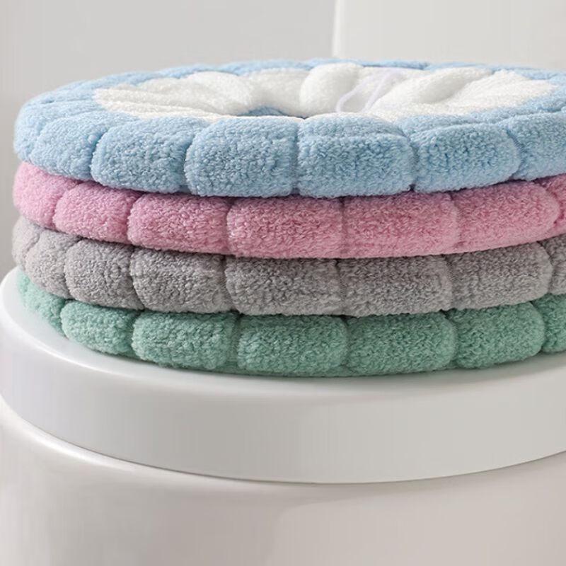 Thick Plush O-Shape Toilet Seat Cover