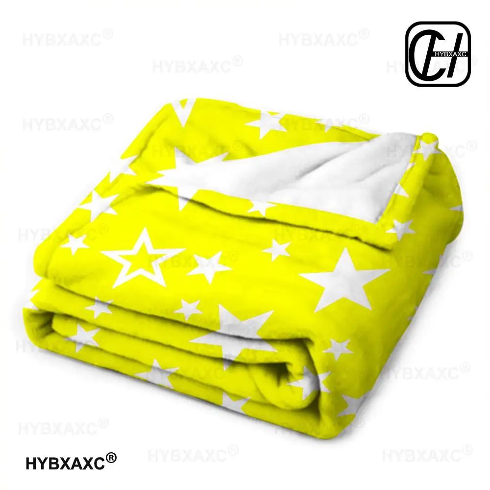 3D reflektierender Glitzer fünfzackiger Stern Wohndecke Ästhetische Kunst Flanelldecke Tragbar Zuhause Reise Camping Sofa Picknick Th