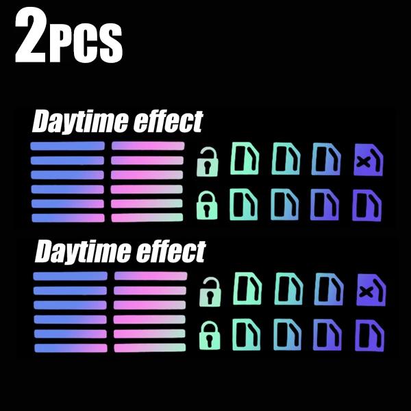 Car Luminous Button Stickers Window Lifter Switch Decals Night Glowing Interior Sticker for Toyota Camry Hyundai Kia Decals