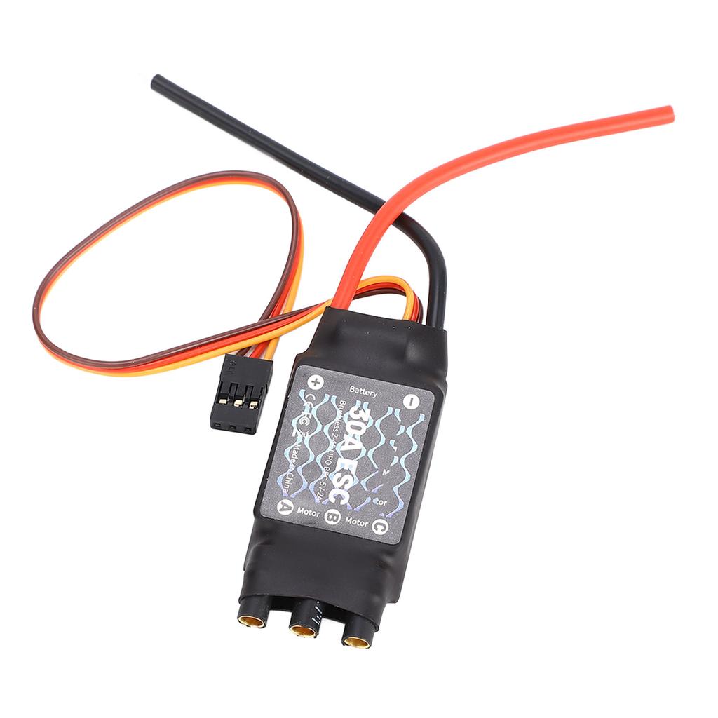 30A Brushless ESC 2?4S Electric Speed Controller with 5V 2A BEC for RC Fixed Wing Aircraft for F450