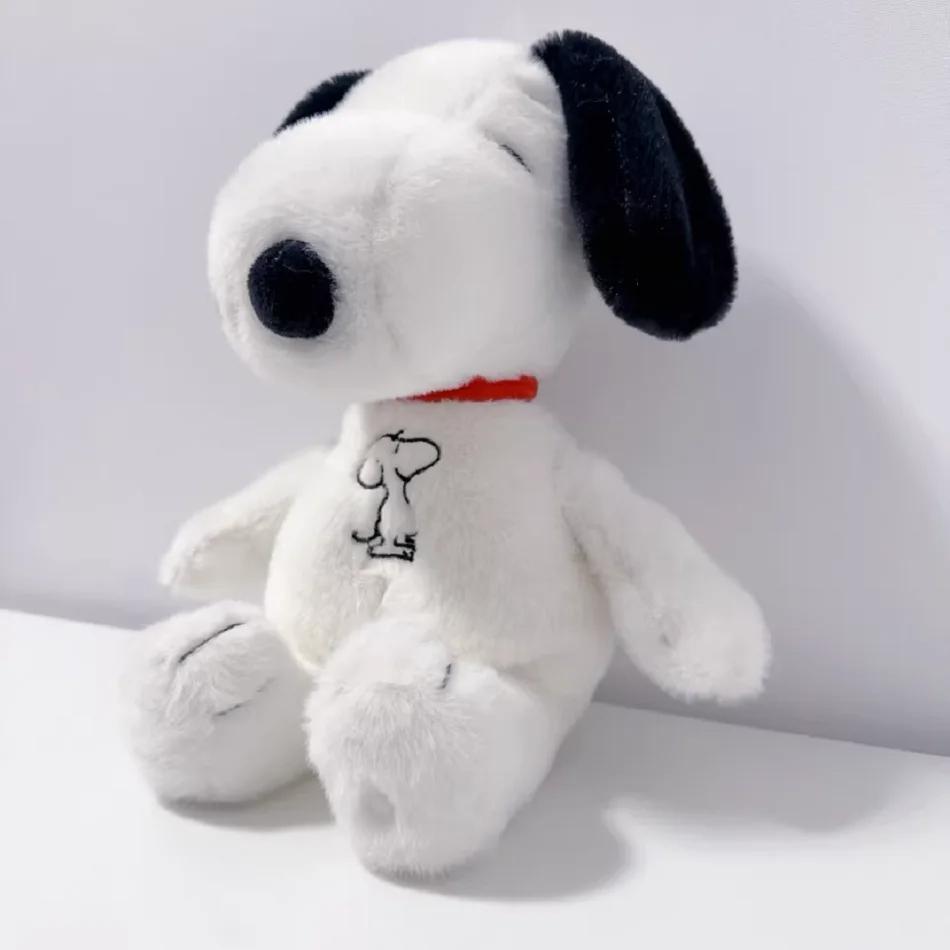 Hot  Snoopy Plush Doll Breath Child Peluche Soothes Toy Anime Baby Music Light Sleep Toys Snoopy White Dog Kid Gifts