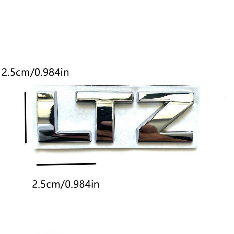 LTZ Metal Car Logo Is Suitable for Body Trunk Tail Side Sticker Decorative Decal Accessories