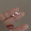 New Minimalism Earring 925 Silver Needle Allergic Protection Mini Small Heart Stud Earrings for Women Girls Jewellery