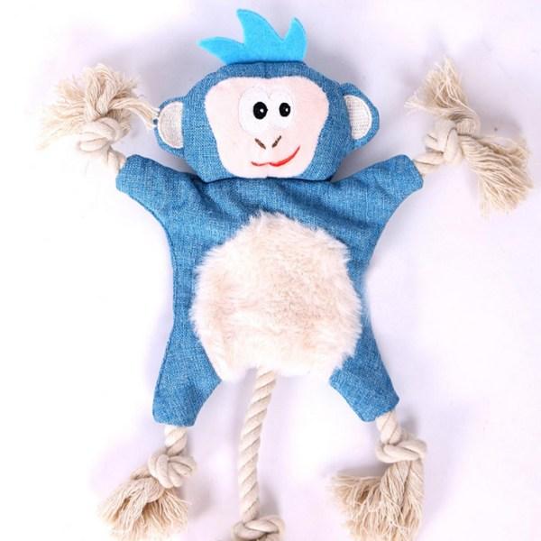 Ding Dong Pet Forest Friend Seil-Hundespielzeug, 3er-Set, 26 x 28 cm, gemischte Farben, 1 Set