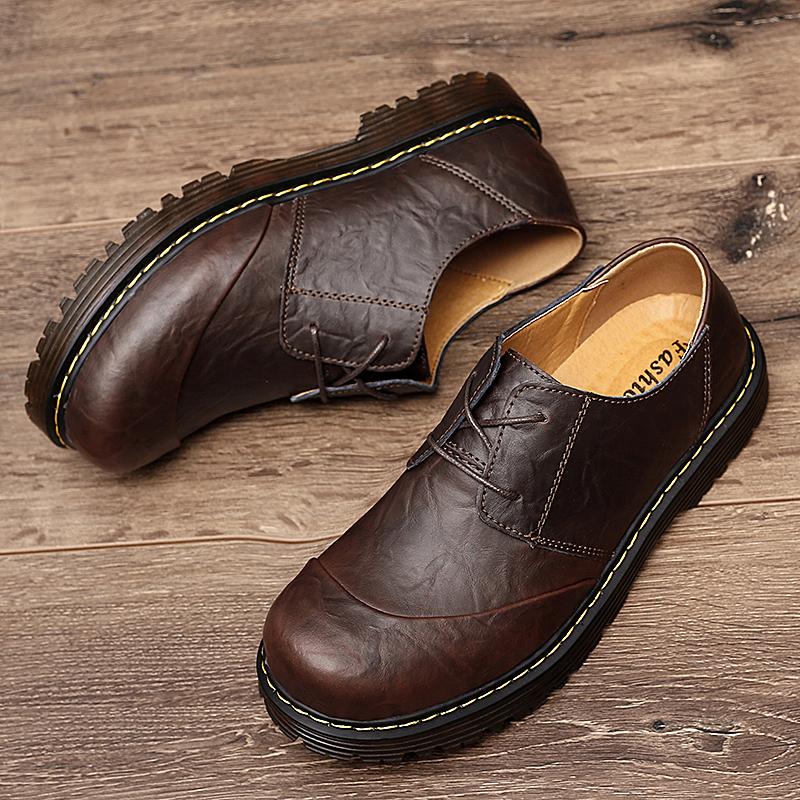 Klassische Herren Leder Freizeitschuhe Persönlichkeit Leder Herren Oxford Schuhe Neue Mode Büroschuhe Business Slipper Große Größe 38-47
