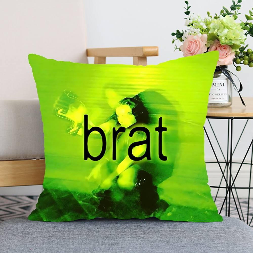Singer CCharli Xcx Throw Pillow Covers Pattern Cushion Cover Suitable For Sofa Bedroom Car Pillow Cover
