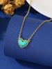 Minimalist Heart-Shaped Pendant Necklace, Copper With Micro-Inlaid Zirconia, Fashionable Design, Suitable For Girlfriend Gift, Christmas Gift