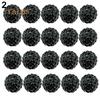20Pcs 10mm Czech Crystal Stones Pave Clay Round Disco Ball Spacer Beads Accessories
