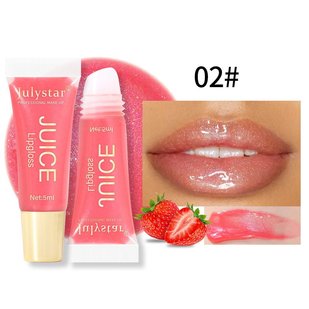 Juice Glossy Lip Oil Set, 6 Colors of Hydrating Fruit-Flavored Lip Gloss, Non-Sticky with Natural Moisturizing Ingredients