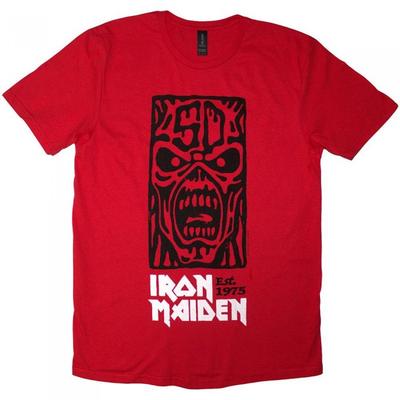 Iron Maiden Unisex Adult Est. 1975 Stamp Logo T-Shirt