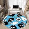 1pc BADBADTZ-MARU Office Round Area Rug, Indoor Mat Suitable For Office, Under Office Chairs Bedroom Living Room Home Decor, Room Deco