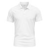 Summer New Arrival Men's Polo Shirt Solid-Colour Collared Short-Sleeved Top with Contrast Panels