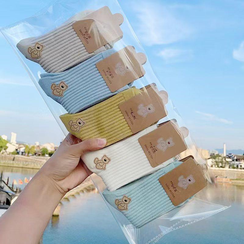 

Детские носки Осенние и зимние однотонные носки Носки для школьников и студентов Носки с героями мультфильмов Хлопковые детские носки S