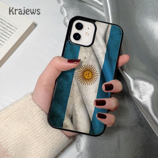 

Krajews Argentina Flag soft Phone Case Cover For iPhone 17 Air 16 15 14 plus 12 13 pro max coque Shell Fundas iPhone 16