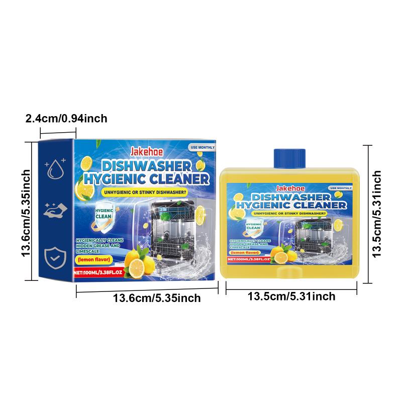 Jakehoe Dishwasher Cleaner Household Dish Cleaning Agent Tableware Detergent Remove Water Stains Grease and Dirt