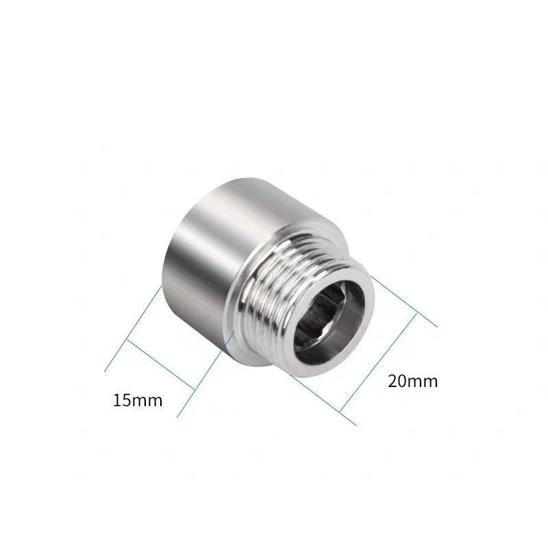 Stainless Steel Tube Extension Pipe Silver 10-60mm Bathroom Accessories Fittings for Water Pipes for Plumbing System